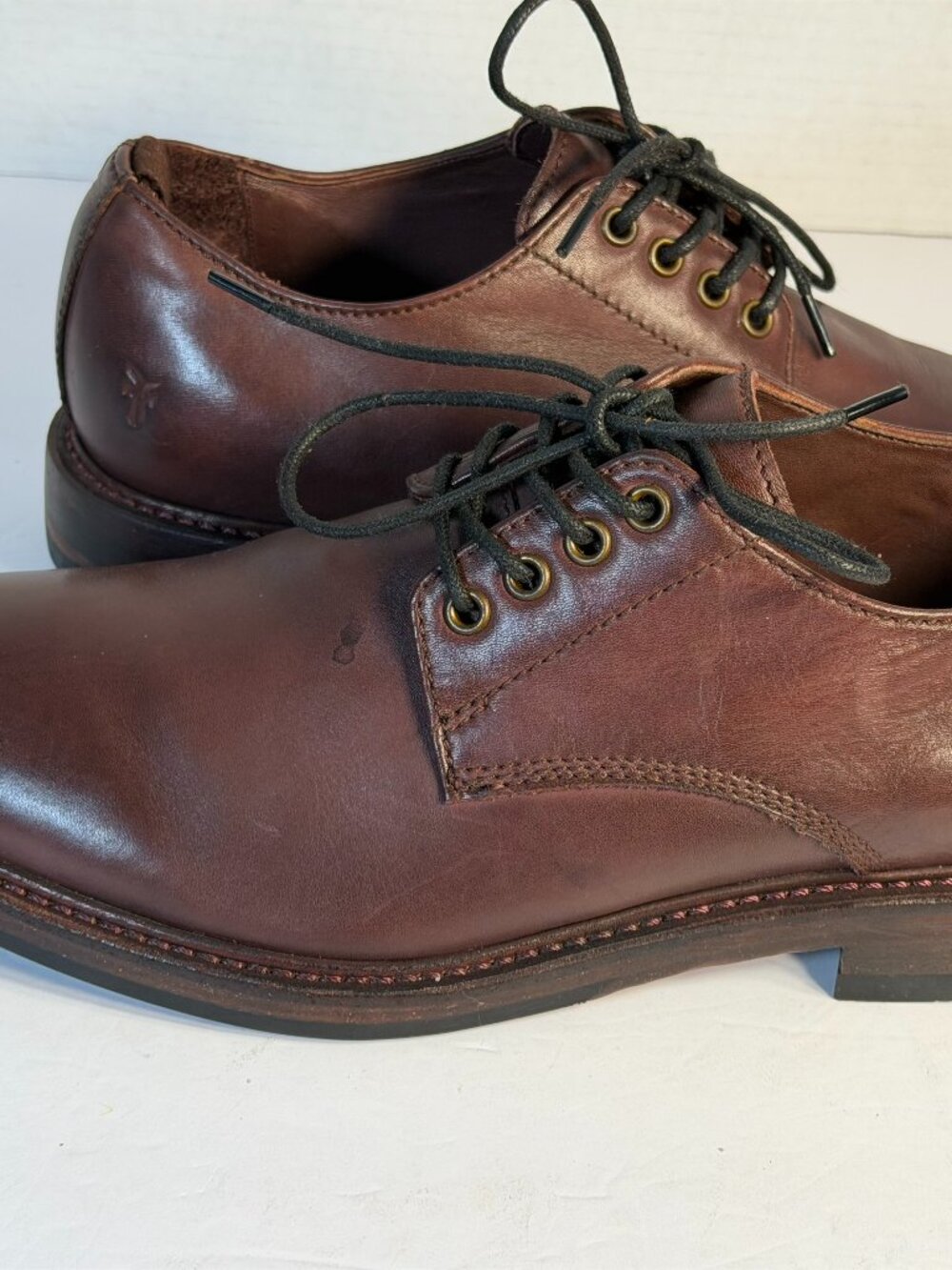Mens Size 9 FRYE brown leather shoes - Picture 13 of 16
